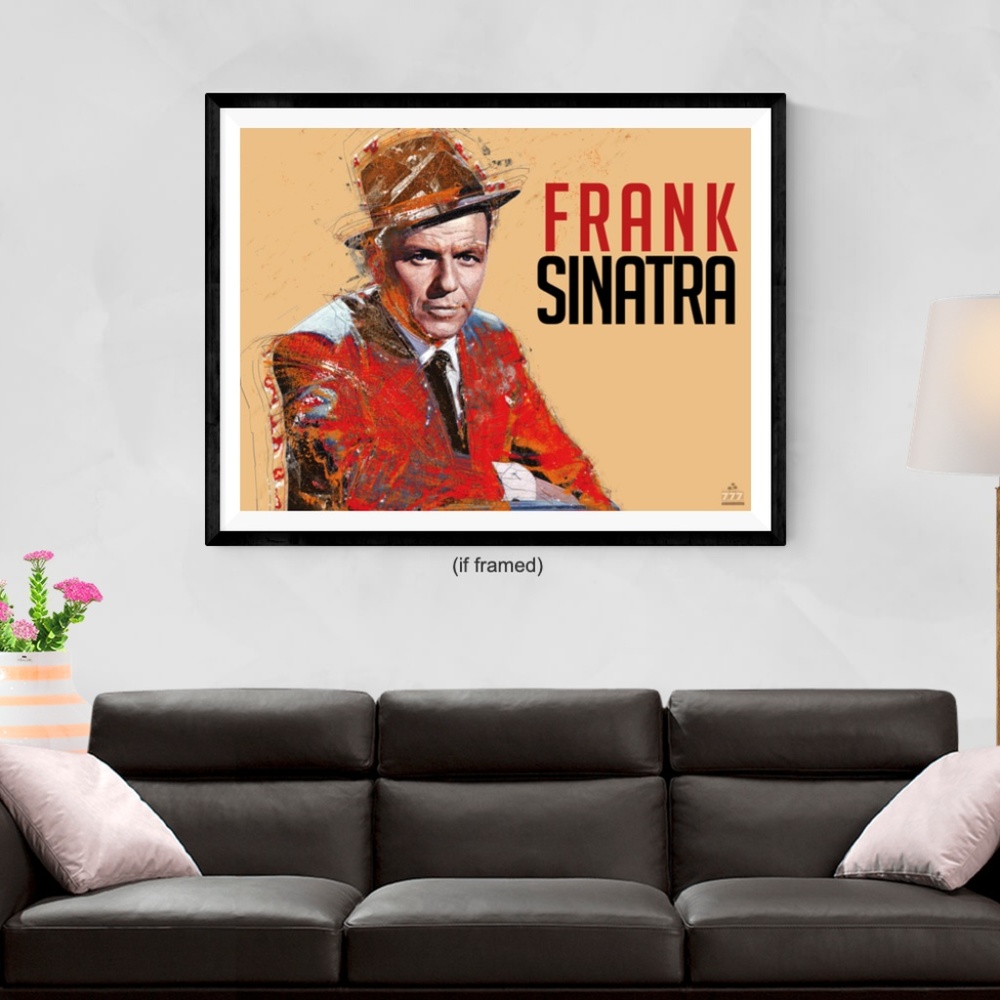 Frank Sinatra Poster Retro Music Art Print (24x18)